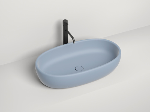 Раковина из искусственного камня S-Stone Salini LUCE 110721M 70х40 накладная цвет белый без отверстий под смеситель - фото 3